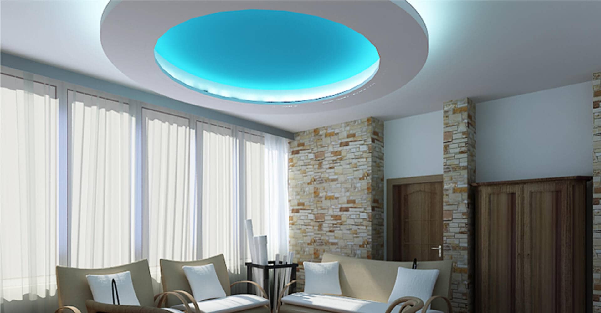 Living Room False Ceiling Gypsum Board Drywall 